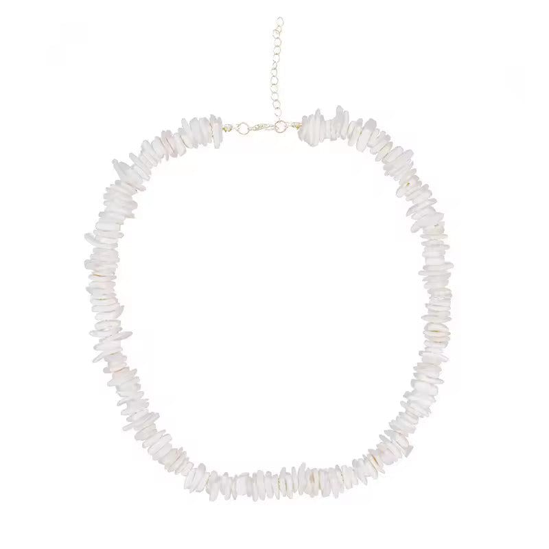 Collier Coquillage Tahitien Blanc