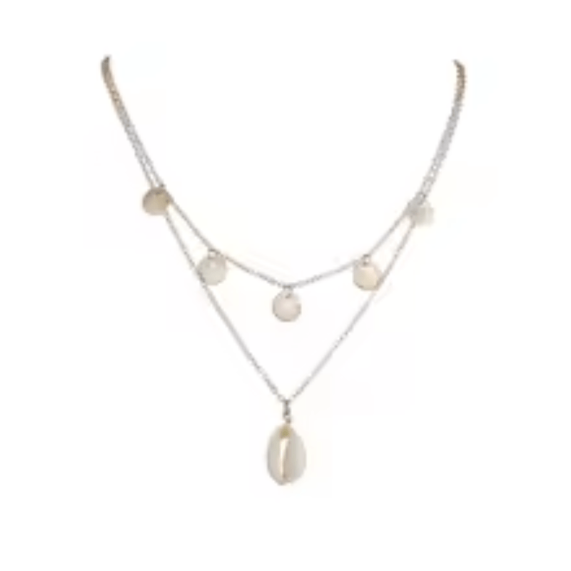 Collier Rondelle Coquillages Cauris