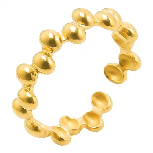 Bague Tentacule dorée