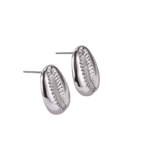 Boucles d'Oreilles Cauri Argent