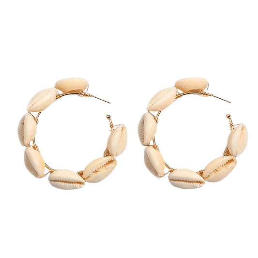 Boucles d'Oreilles Coquillage Créoles