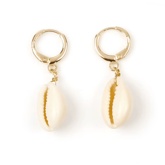 Boucles d'Oreilles Coquillage Créoles Or