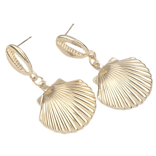 Boucles d'Oreilles Coquillage Écume de Vénus