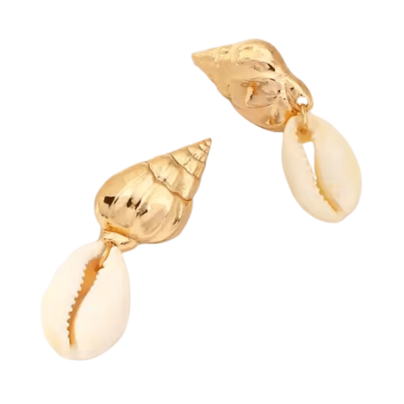 Boucles d'Oreilles Coquillage Marin