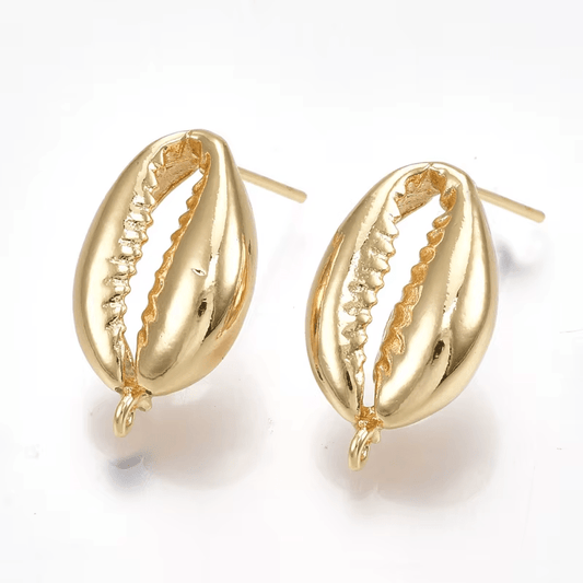 Boucles d'Oreilles Coquillage Or