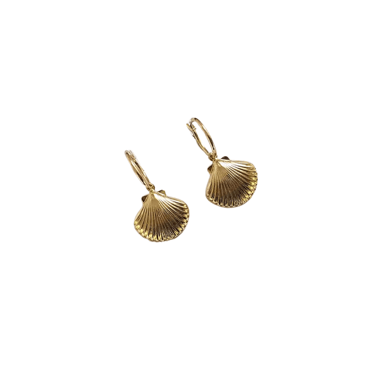 Boucles d'Oreilles Coquillage Plat