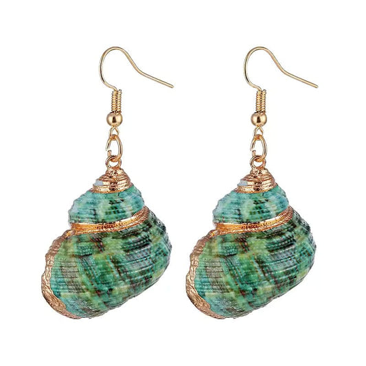 Boucles d'Oreilles Coquillage Véritable