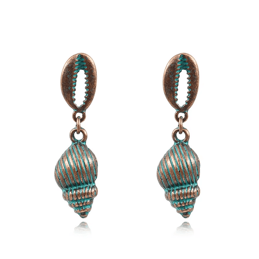 Boucles d'Oreilles Vert Atlantique