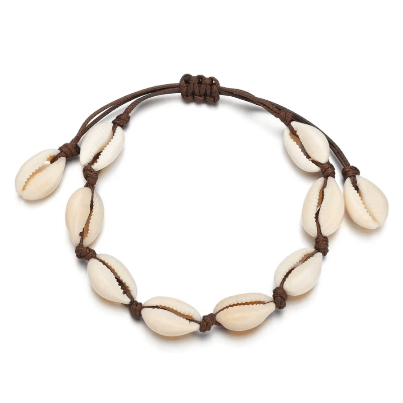 Bracelet Cheville Coquillage Cauri Diy