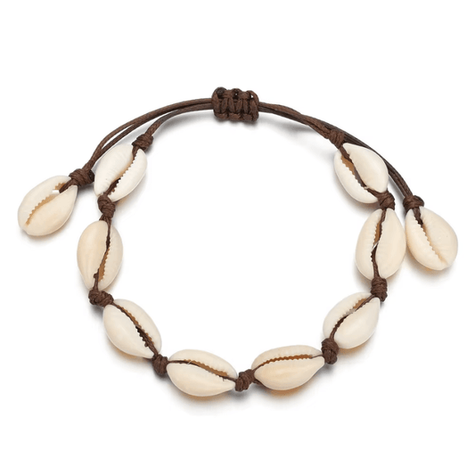 Bracelet Cheville Coquillage Cauri Diy