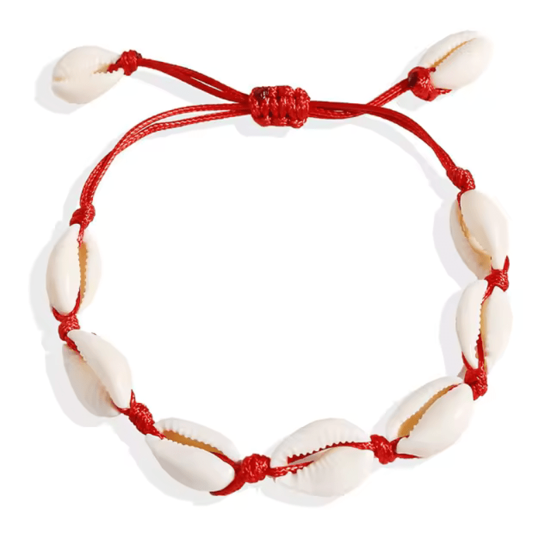 Bracelet Cheville Coquillage Récif Cauris