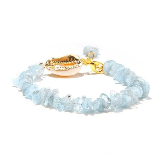 Bracelet Coquillage Aigue-Marine