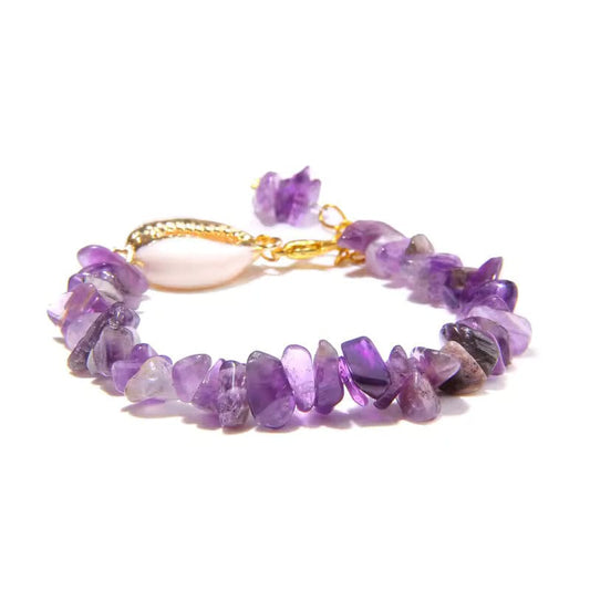 Bracelet Coquillage Améthyste