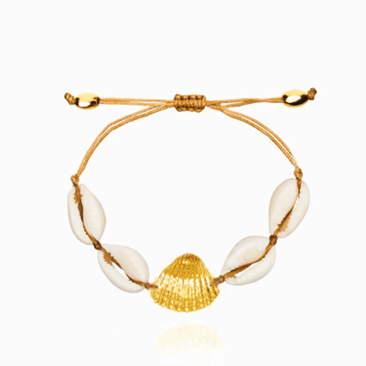 Bracelet Coquillage Bivalve et Cauris