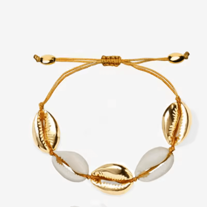 Bracelet Coquillage Cauri Plaqué Or