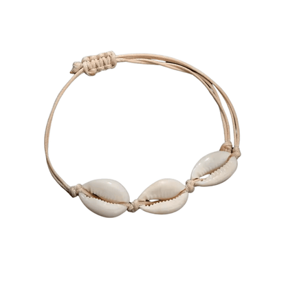 Bracelet Coquillage Cauri Tressé