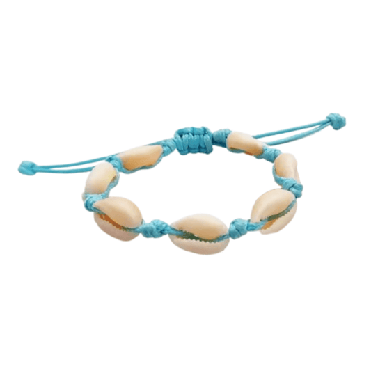 Bracelet Coquillage Cauri Turquoise