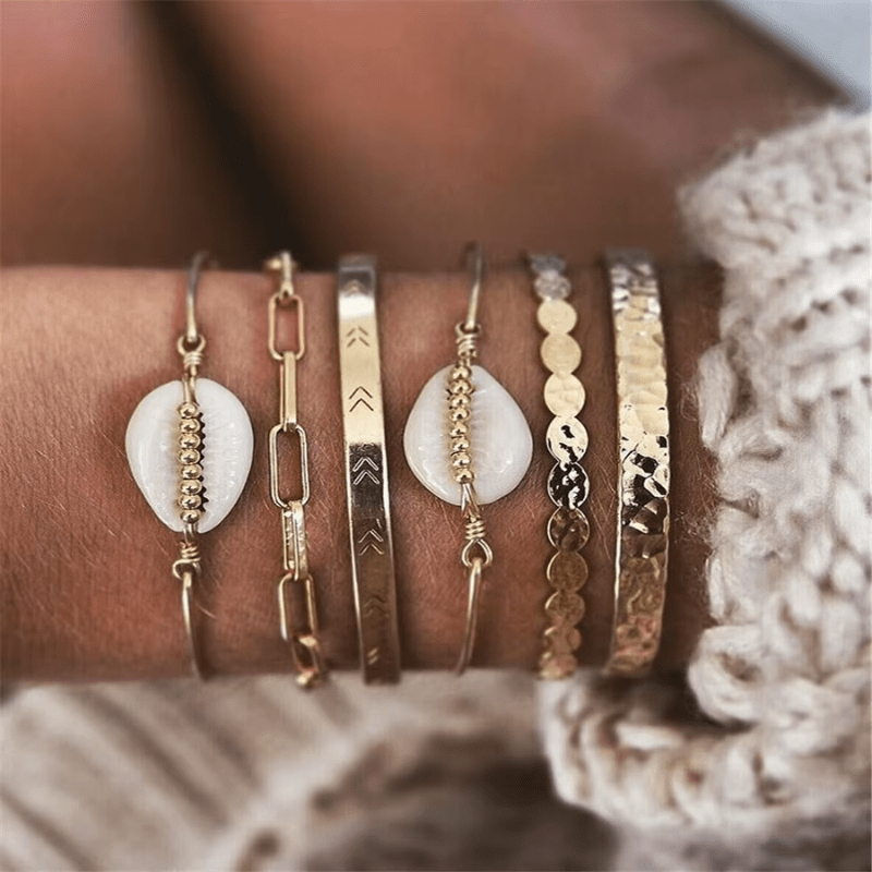 Bracelet Coquillage Doré