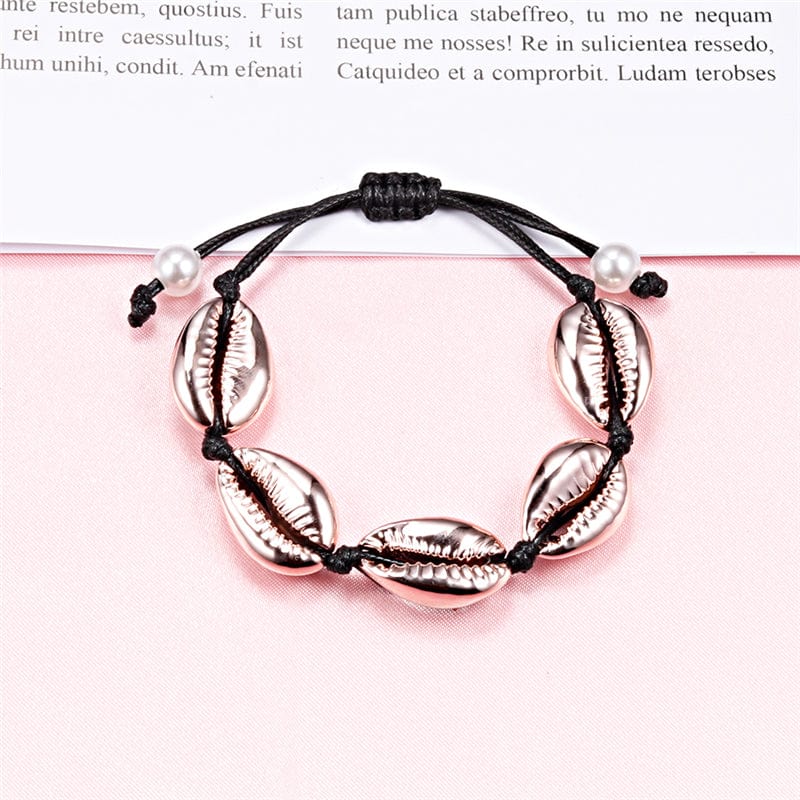 Bracelet Coquillage Homme Or Rose