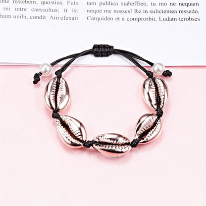 Bracelet Coquillage Homme Or Rose