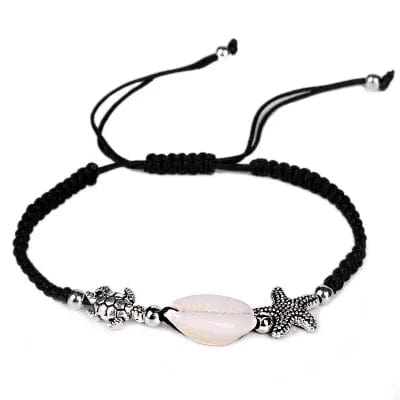 Bracelet Coquillage Maritime Tissé