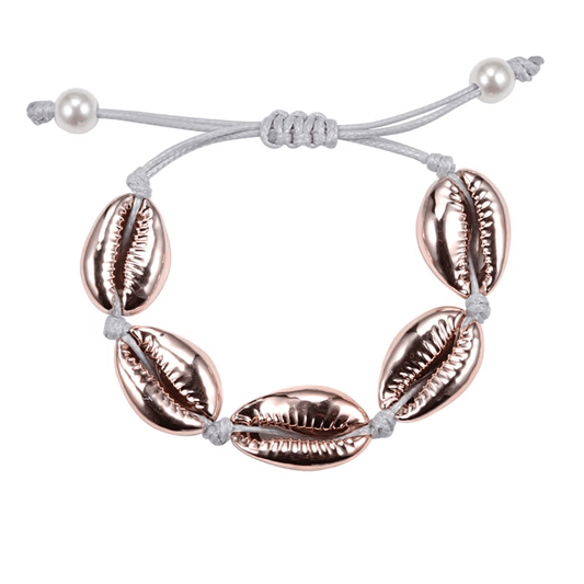 Bracelet Coquillage Or Rose