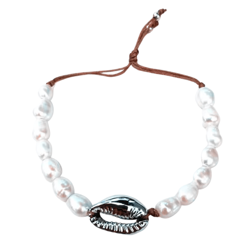 Bracelet Coquillage Perles Blanches