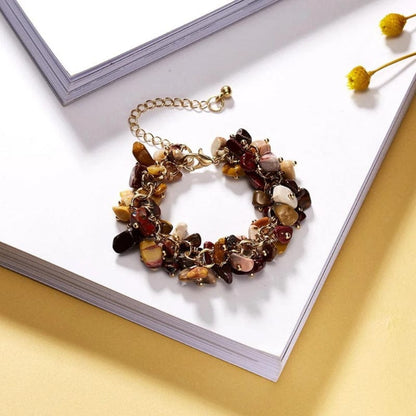 Bracelet Coquillage Pierres Mokaïte