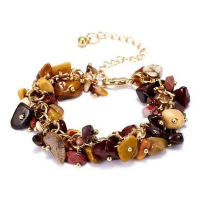 Bracelet Coquillage Pierres Mokaïte