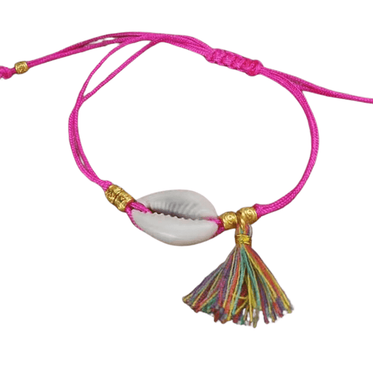 Bracelet Coquillage Pompon