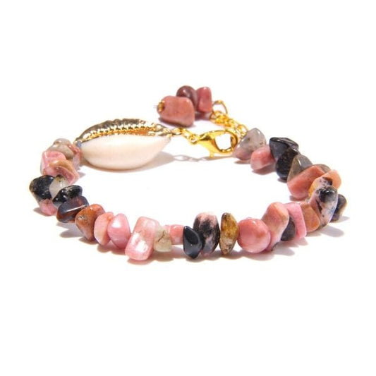 Bracelet Coquillage Rhodonite Pierres