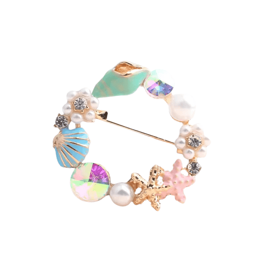 Broche Coquillage Étoile de Mer