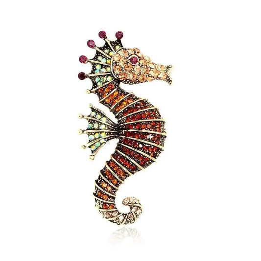 Broche Coquillage Hippocampe