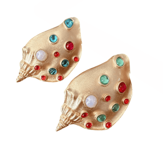 Broche Coquillage Turitelle Dorée