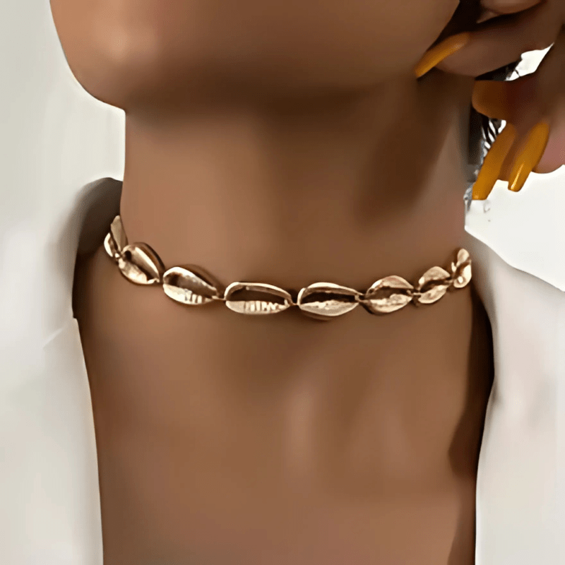 Choker Coquillage Doré
