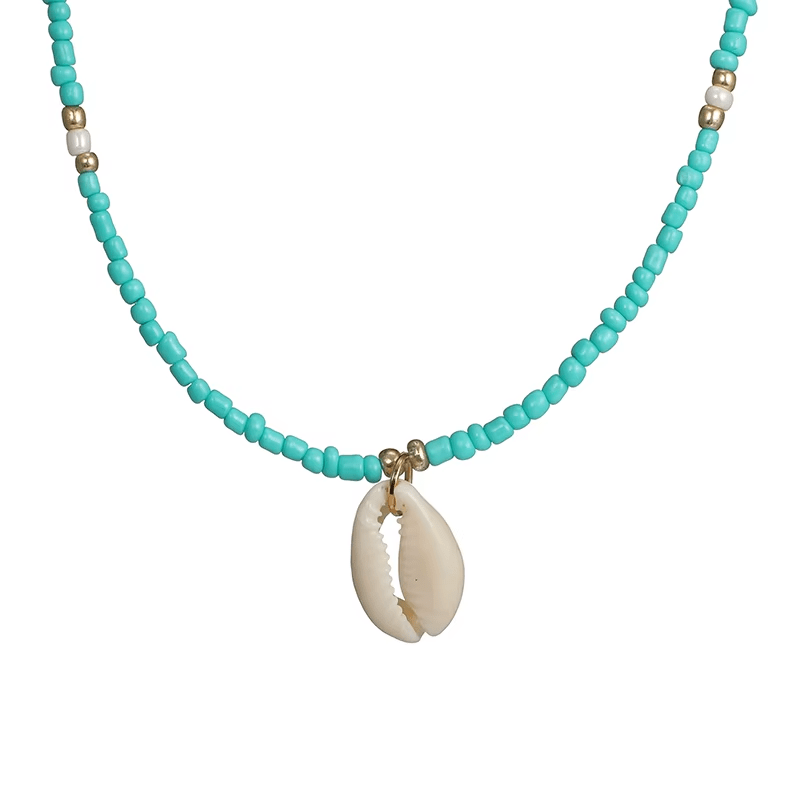 Collier Coquillage Boho Blanc