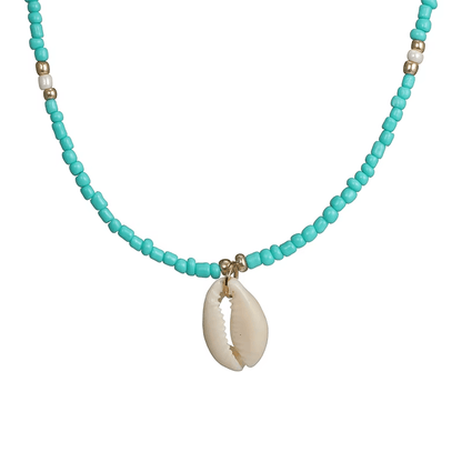 Collier Coquillage Boho Blanc