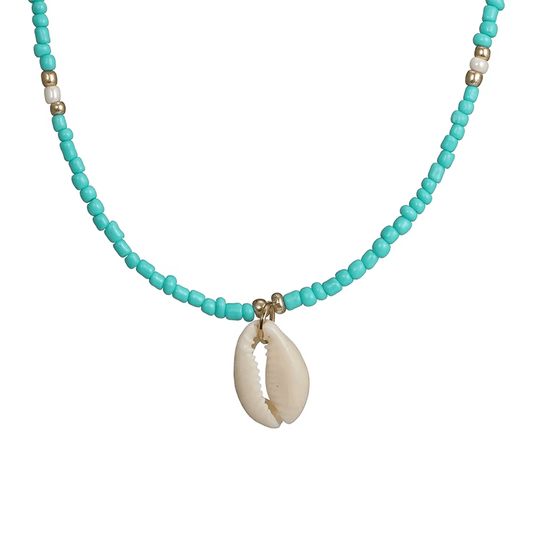 Collier Coquillage Boho Blanc