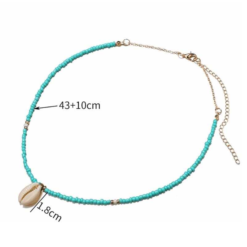 Collier Coquillage Boho Blanc