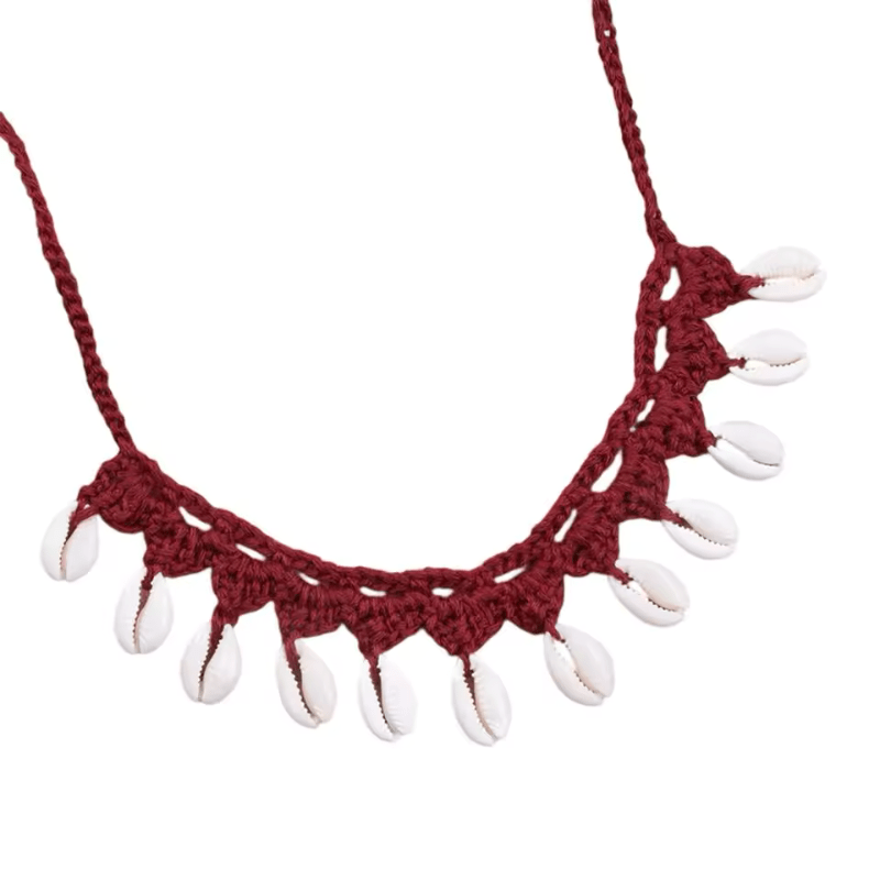 Collier Coquillage Cauris Ras Du Cou