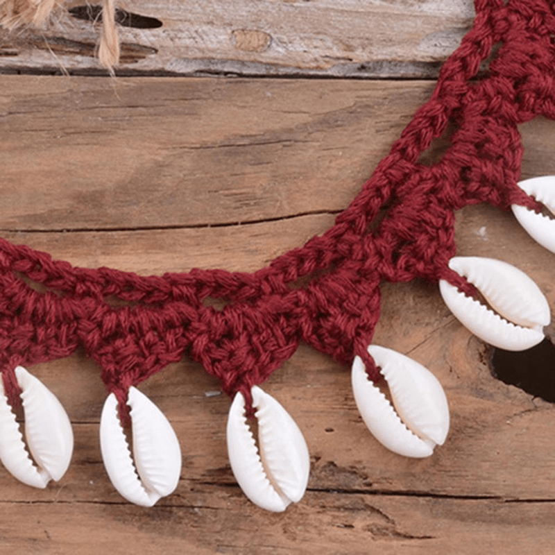 Collier Coquillage Cauris Ras Du Cou