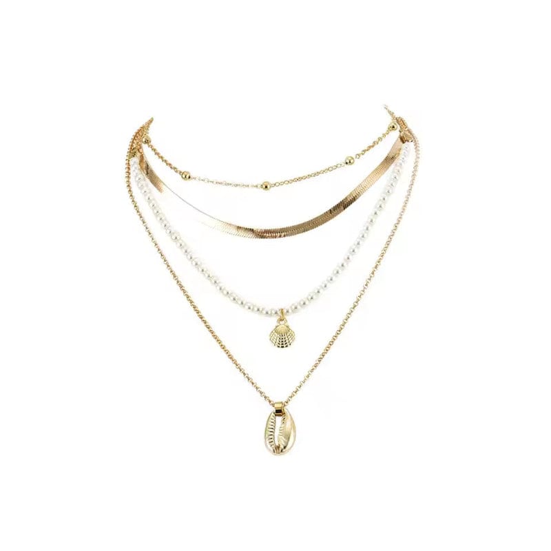 Collier Coquillage Grain De Café