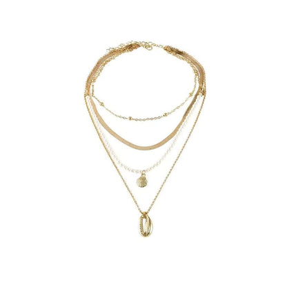 Collier Coquillage Grain De Café