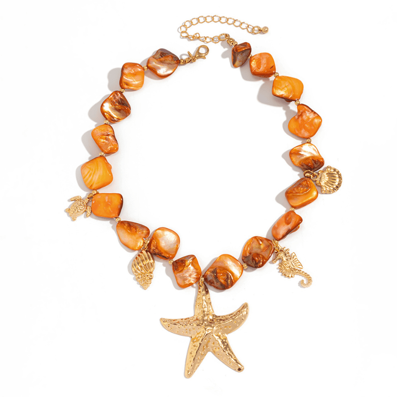 Collier Coquillage Or Ras De Cou