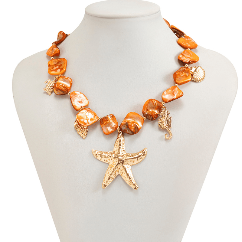 Collier Coquillage Or Ras De Cou