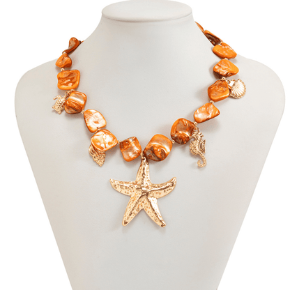 Collier Coquillage Or Ras De Cou
