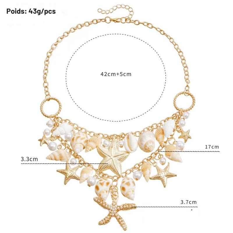 Collier Coquillage Pendentif XXL