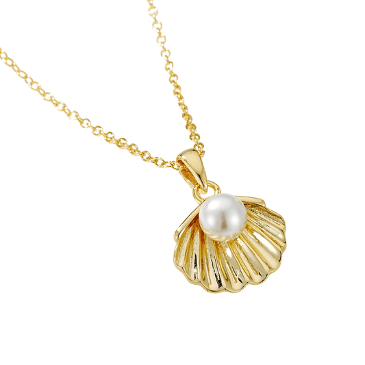 Collier Coquillage Perle et Saint-Jacques