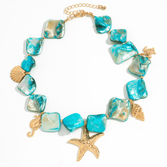Collier Coquillage Ras De Cou Pendentif