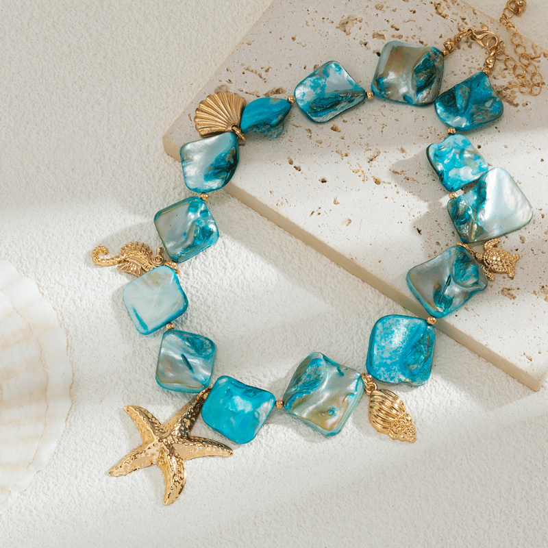 Collier Coquillage Ras De Cou Pendentif